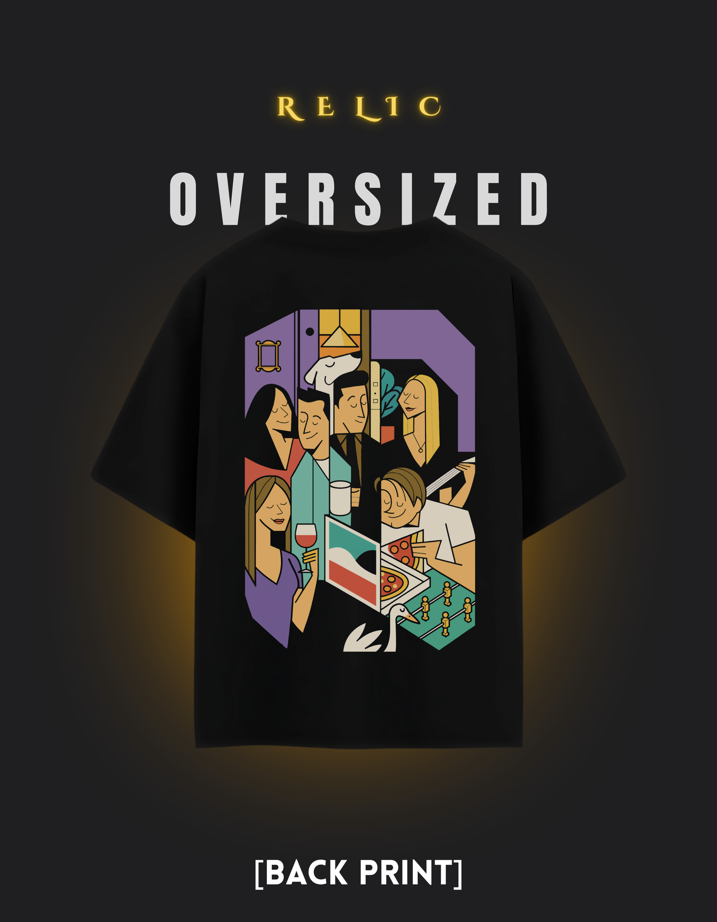 Pizza Pals (Line Art)